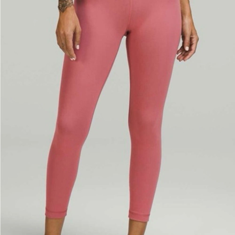 lululemon Wunder 25’ athletica Pink Leggings